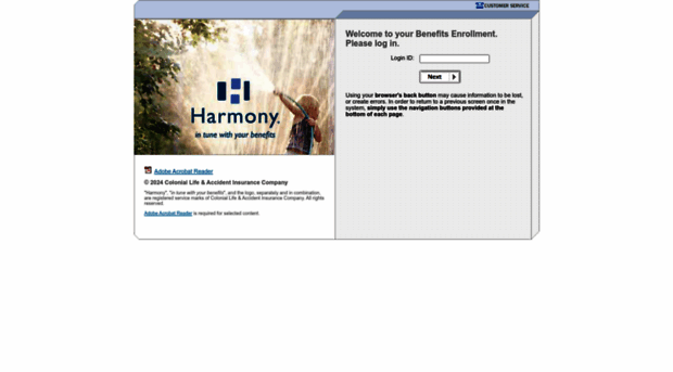 harmonyenroll.coloniallife.com