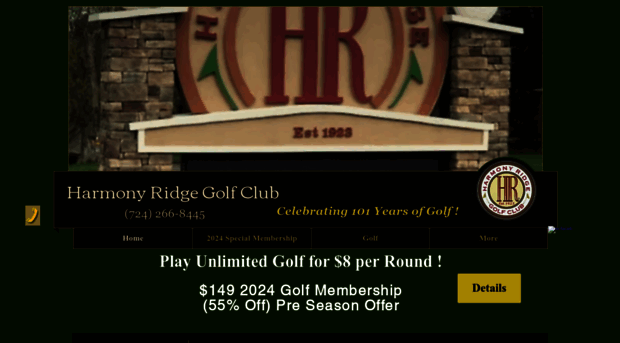 harmonyridgegolfclub.com