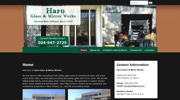 haroglassandmirrorworks.com