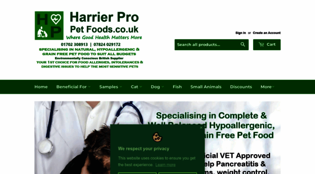 harrierpropetfoods.co.uk