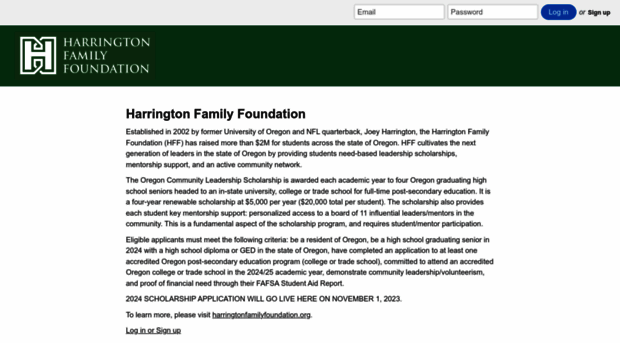 harringtonfamilyfoundation.slideroom.com