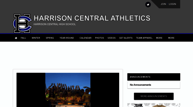 harrisoncentralathletics.com