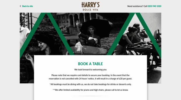 harrysdolcevita.capricebookings.com