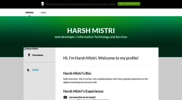 harshmistri.brandyourself.com