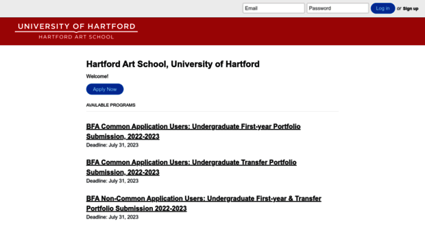 hartfordartschool.slideroom.com