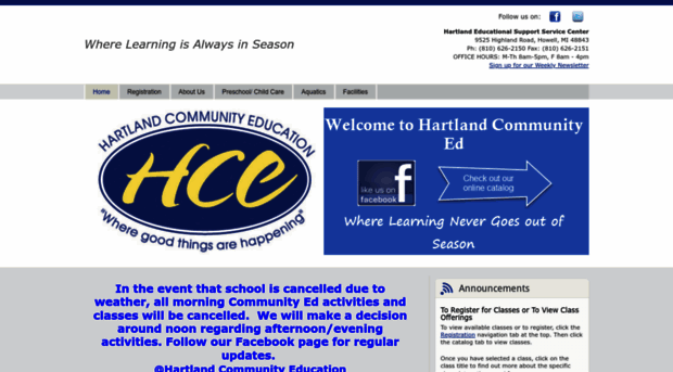 hartlandcommunityed.com