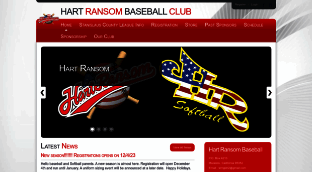 hartransombaseball.com