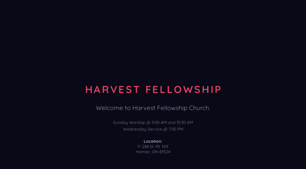 harvest-fellowship.com