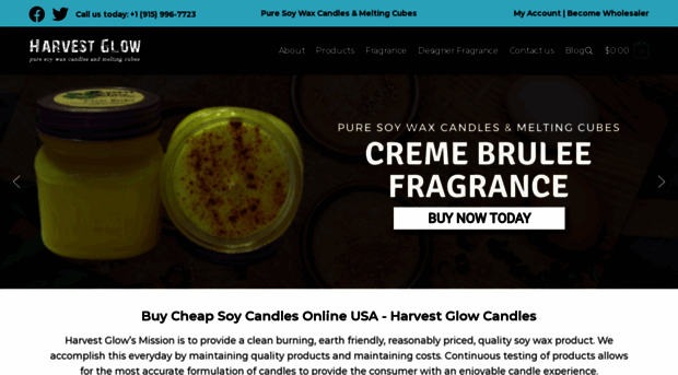 harvestglowcandles.com