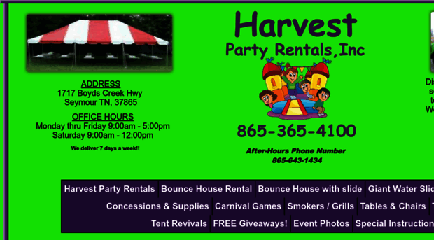 harvestpartyrentals.com