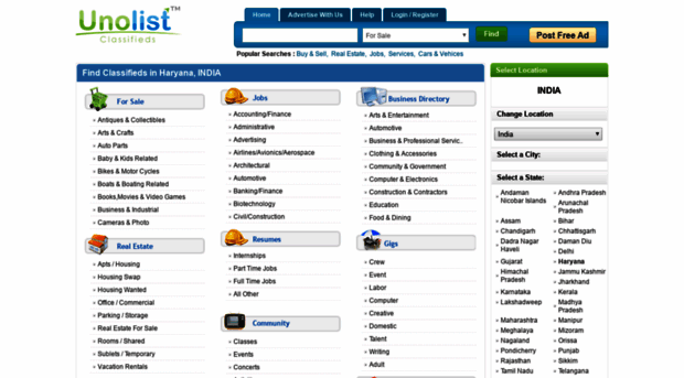 haryana.unolist.in