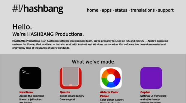hashbang.productions