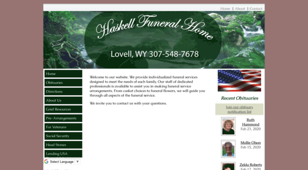 haskellfuneralhome.com