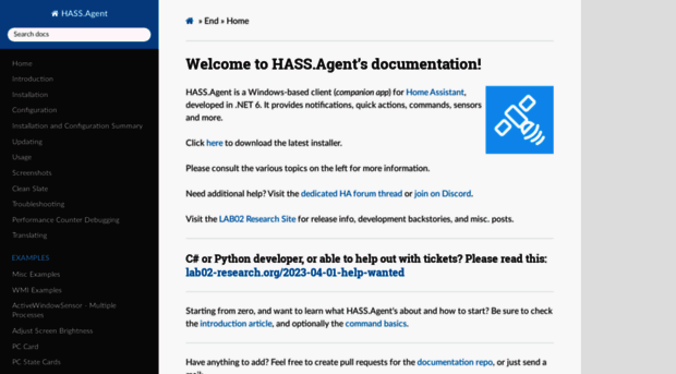 hassagent.readthedocs.io