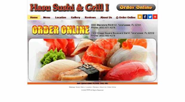 hasusushiandgrill.com