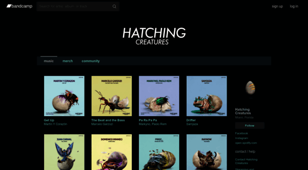 hatchingcreatures.bandcamp.com