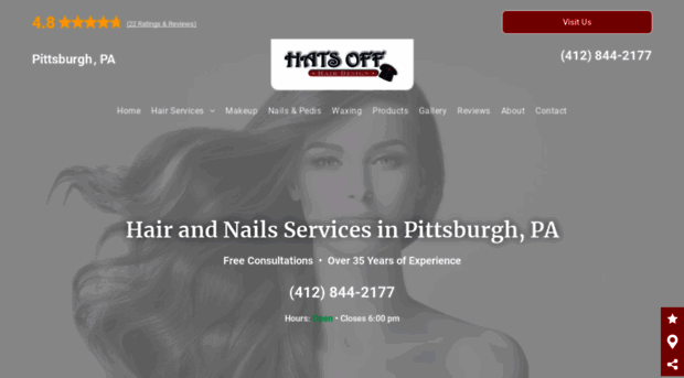 hatsoffhairdesign.net