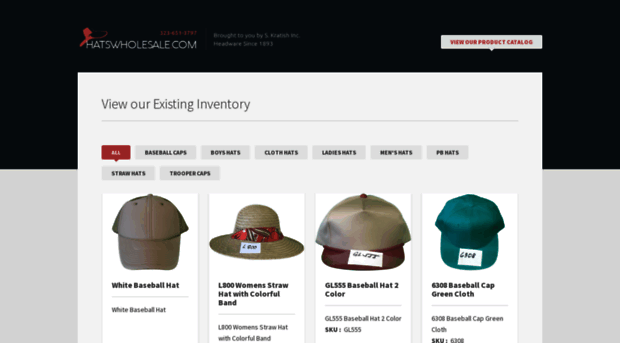 hatswholesale.com