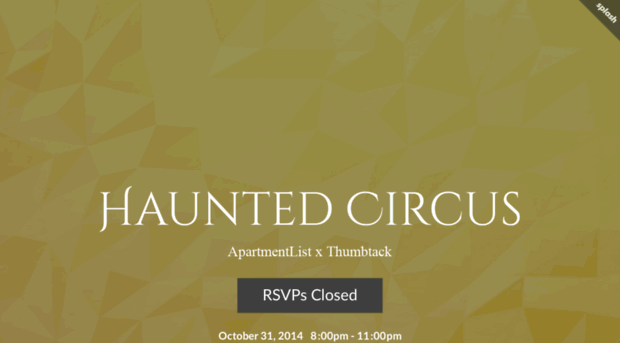 hauntedcircus.splashthat.com