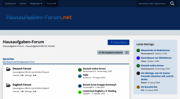 hausaufgaben-forum.net