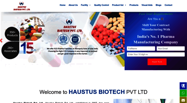 haustusbiotechpvtltd.com