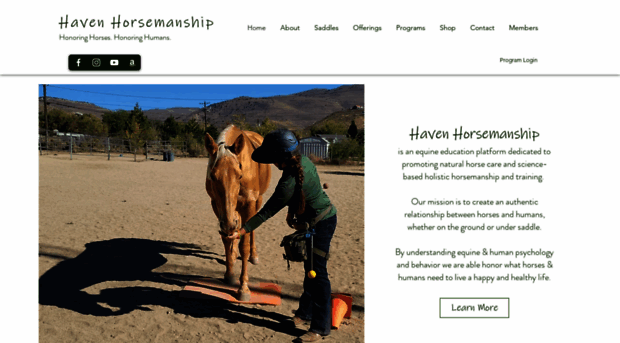 havenhorsemanship.com