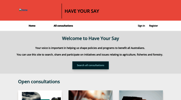 haveyoursay.agriculture.gov.au