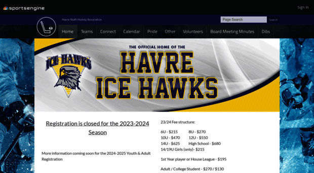 havreicehawks.com