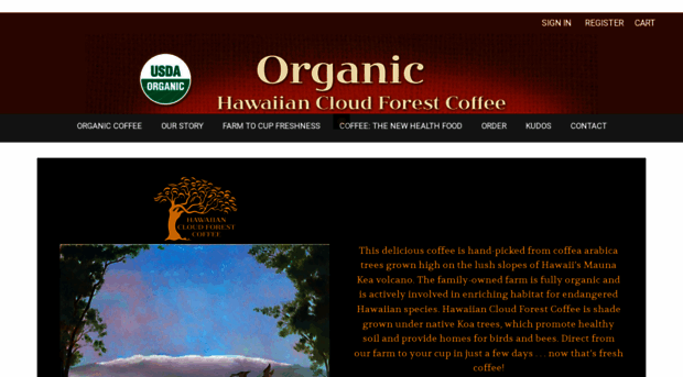 hawaiiancloudforestcoffee.com