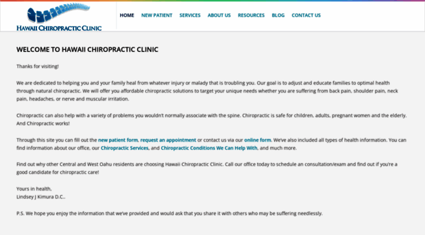 hawaiichiropracticclinic.com