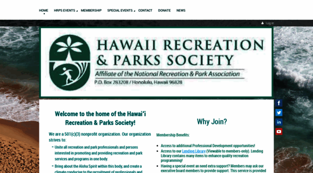 hawaiirecreationparksociety.com