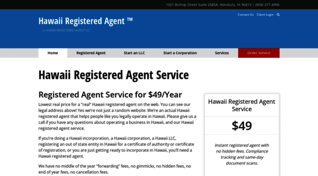 hawaiiregisteredagent.com