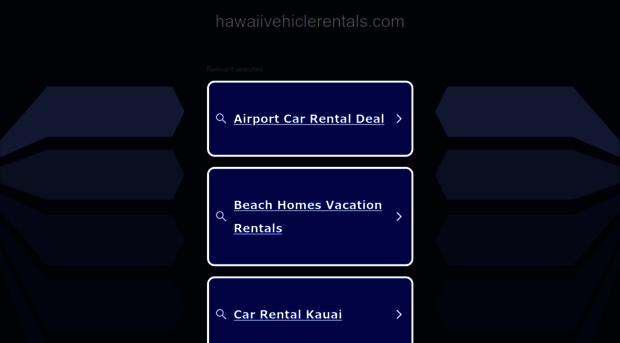 hawaiivehiclerentals.com