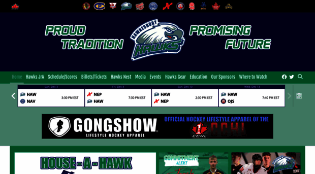 hawkesburyhawks.com