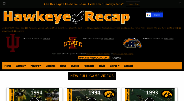 hawkeyerecap.com