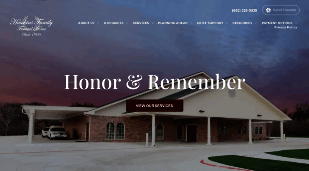 hawkinsfamilyfuneralhome.com - Hawkins Family Funeral Home