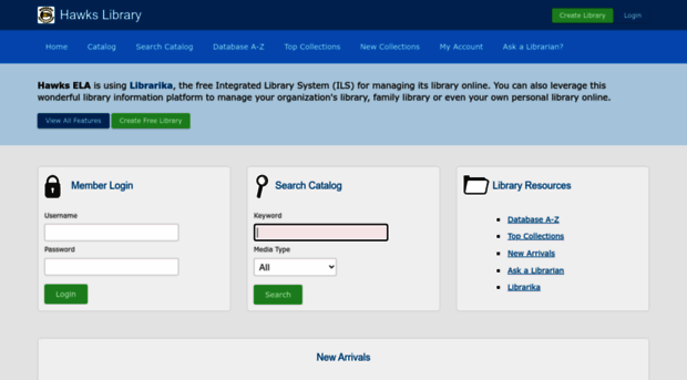 hawks_library.librarika.com