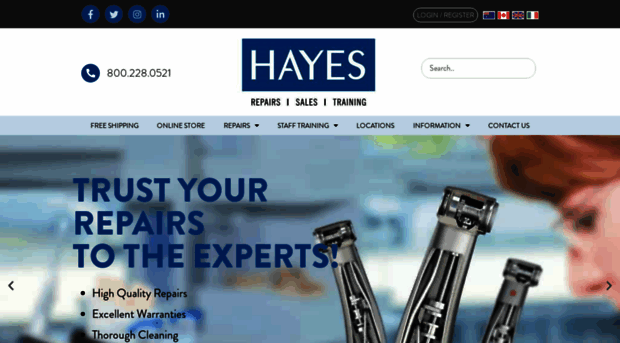 hayeshandpiece.com