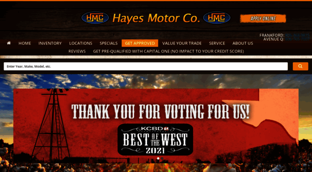 hayesmotorcompany.com