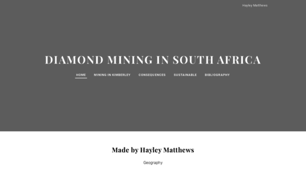hayleymatthews-diamondmining-southafrica.weebly.com
