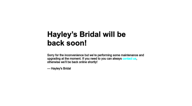 hayleysbridal.com