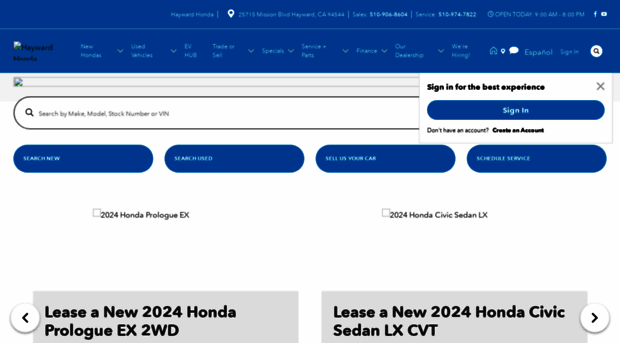 haywardhonda.com