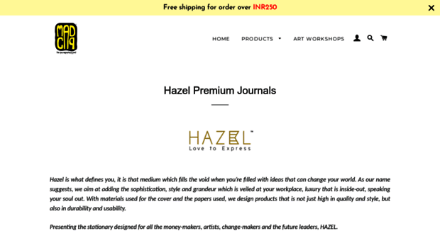 hazelnotebooks.com