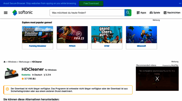 hdcleaner.softonic.de