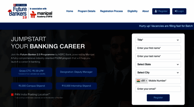 hdfcfuturebanker.manipalbfsi.com