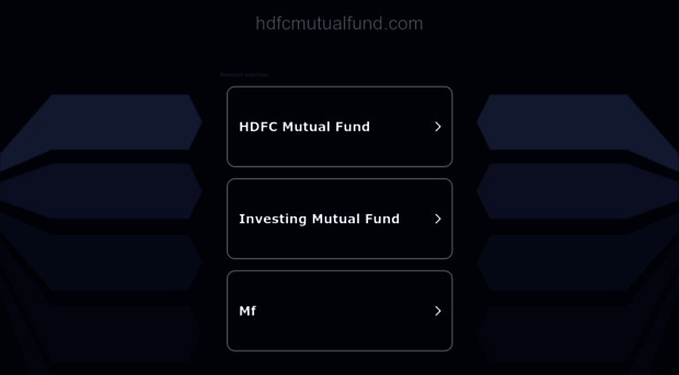 hdfcmutualfund.com