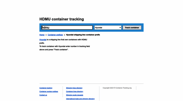 hdmu.container-tracking.org