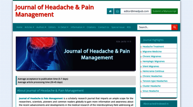 headache.imedpub.com