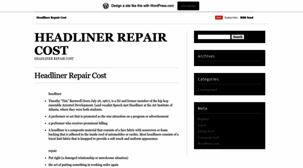 headlinerrepaircostbgu.wordpress.com