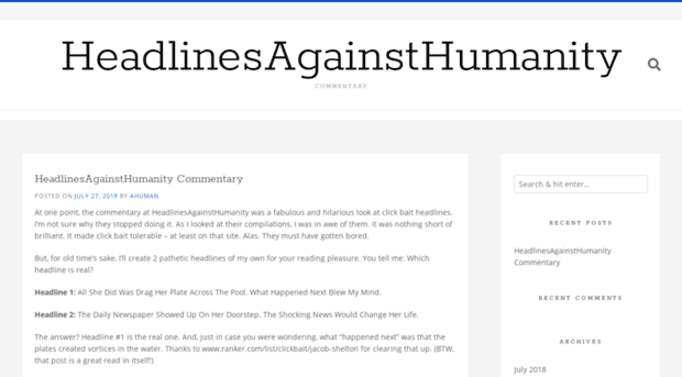 headlinesagainsthumanity.com